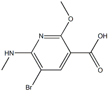  5-bromo-2-methoxy-6-methylaminopyridine-3-carboxylic acid