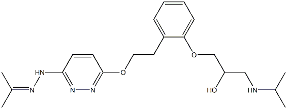  1-(2-(2-(3-isopropylidenehydrazino-6-pyridazinyloxy)ethyl)phenoxy)-3-isopropylamino-2-propanol
