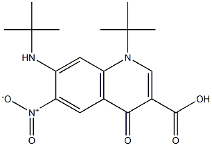 1-tert-butyl-7-tert-butylamino-6-nitro-1,4-dihydro-4-quinolone-3-carboxylic acid