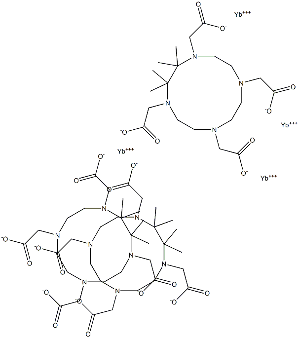 ytterbium-tetramethyl-1,4,7,10-tetraazacyclododecane-1,4,7,10-tetraacetic acid Structure