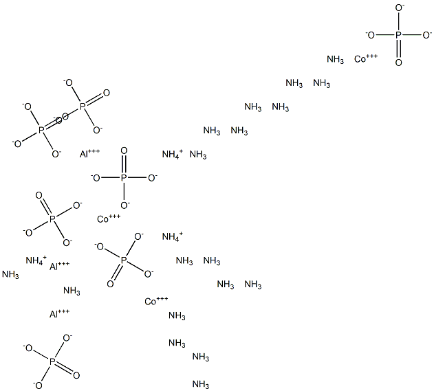 ammonium hexaamminecobalt(III) aluminum phosphate 结构式
