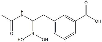 1-acetamido-2-(3-carboxyphenyl)ethane boronic acid,,结构式
