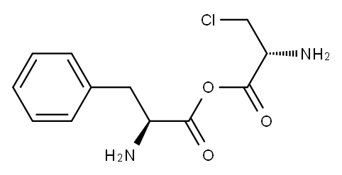 phenylalanyl-beta-chloroalanine Struktur