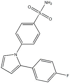 4-(2-(4-fluorophenyl)-1H-pyrrol-1-yl)benzenesulfonamide Struktur