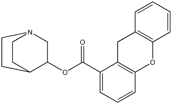 3-quinuclidinyl 8-xanthenecarboxylate Structure