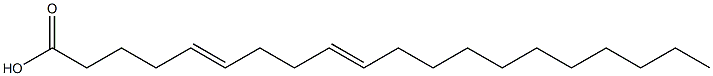 5,9-eicosadienoic acid 化学構造式