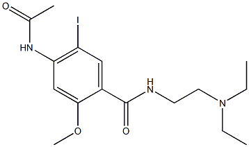 4-acetamido-N-(2-diethylaminoethyl)-5-iodo-2-methoxybenzamide|