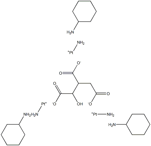 1,2-diaminocyclohexaneplatinum II isocitrate Struktur