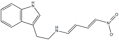 1-(2-(3-indolyl)ethylamino)-4-nitro-1,3-butadiene Struktur