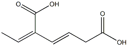 2,4-HEXADIENE-1,4-DICARBOXYLICACID Structure