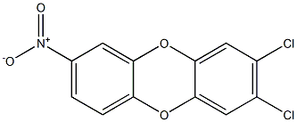 2,3DICHLORO-7-NITRO-DIBENZO-PARA-DIOXIN Structure