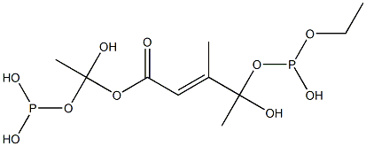 E-2-BUTENOICACID3-(DIETHOXYPHOSPHINOTHIONYL)ETHYLETHER Struktur