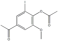 4'-ACETOXY-3'-IODO-5'-METHOXYACETOPHENONE Structure
