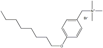 PARA-OCTYLOXYBENZYLTRIMETHYLAMMONIUMBROMIDE Struktur
