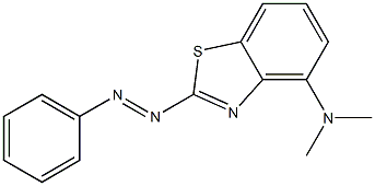DIMETHYLAMINOPHENYLAZOBENZTHIAZOLE Struktur