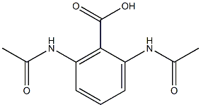 2,6-(DIACETYLAMINO)-BENZOICACID Struktur