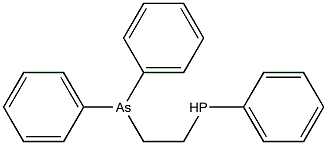 1-PHENYLPHOSPHINO-2-DIPHENYLARSINOETHANE Structure