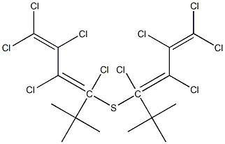 TERT-BUTYL1,2,3,4,4-PENTACHLOROBUTADIENYLSULPHIDE Structure
