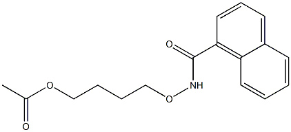 N-ACETOXY-N-BUTOXYNAPHTHAMIDE Struktur