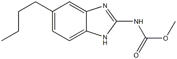 2-BENZIMIDAZOLECARBAMICACID,5-BUTYL-,METHYLESTER Struktur