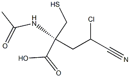 N-ACETYL-1-S-2-CHLOROCYANOETHYLCYSTEINE Structure
