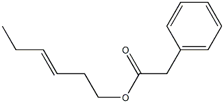 BENZENEACETICACID,3-HEXENYLESTER, Struktur