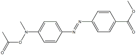 4'-METHOXYCARBONYL-N-ACETOXY-N-METHYL-4-AMINOAZOBENZENE Structure