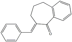 E-2-BENZYLIDENE-1-BENZOSUBERONE Struktur