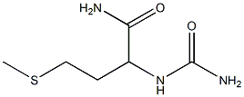 GAMMA-METHYLTHIO-ALPHA-UREIDOBUTYLAMIDE Structure