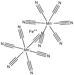 六氰基锰酸亚铁, , 结构式