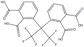 HEXAFLUOROISOPROPYLIDENE BISPHTHALIC ACID Struktur
