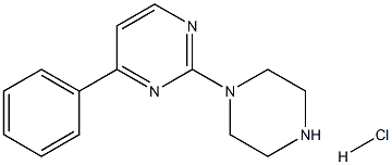 4-(4-Phenylpyrimidin-2-yl)piperazinehydrochloride Structure