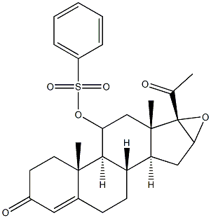 11-Benzenesulfonyloxy-16,17-epoxypregn-4-ene-3,20-dione