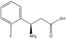 (R)-3-Amino-3-(2-fluoro-phenyl)-propanoic acid Structure
