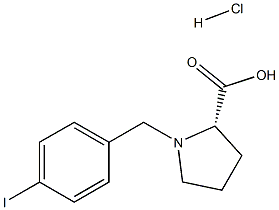 (R)-alpha-(4-iodo-benzyl)-proline hydrochloride Structure
