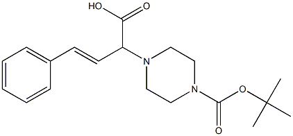 2-(4-Boc-piperazinyl)-4-phenyl-3-butenoic acid Structure