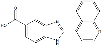 2-Quinolin-4-yl-1H-benzimidazole-5-carboxylic acid Structure
