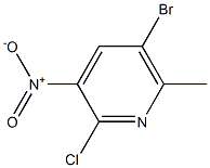 5-Bromo-2-chloro-3-nitro-6-picoline Structure