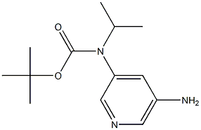 3N-异丙基-3N-BOC-3,5-二氨基吡啶 结构式