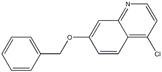 4-Chloro-7-benzyloxyquinoline 化学構造式