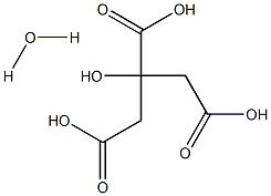 Citric acid, Monohydrate analytical grade Struktur
