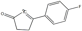 [2-(4-Fluoro-phenyl)-5-oxo-cyclopent-1-enyl]- Structure