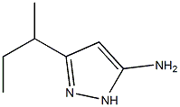 3-sec-Butyl-1H-pyrazol-5-amine 化学構造式
