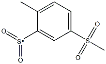 5-Methanesulfonyl-2-methyl-benzenesulfonyl Struktur