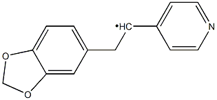 Benzo[1,3]dioxol-5-ylmethyl-pyridin-4-ylmethyl- 化学構造式