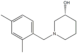 (3R)-1-(2,4-dimethylbenzyl)piperidin-3-ol 化学構造式