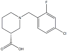 (3R)-1-(4-chloro-2-fluorobenzyl)piperidine-3-carboxylic acid