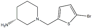 (3R)-1-[(5-bromothiophen-2-yl)methyl]piperidin-3-amine Struktur