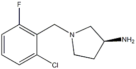 (3S)-1-(2-chloro-6-fluorobenzyl)pyrrolidin-3-amine Struktur