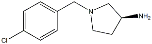 (3S)-1-(4-chlorobenzyl)pyrrolidin-3-amine Structure